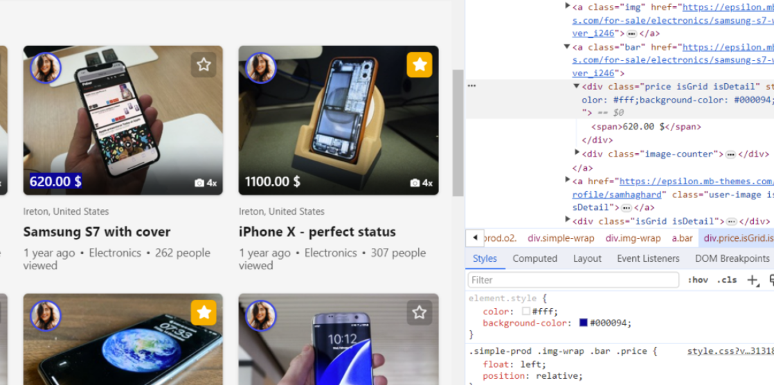 Applicated CSS